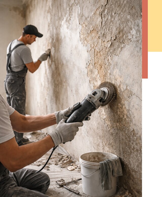 Снятие и удаление краски со стен в Сосновом Бору от 2133 руб. — ОТДЕЛОЧНИК-Снб