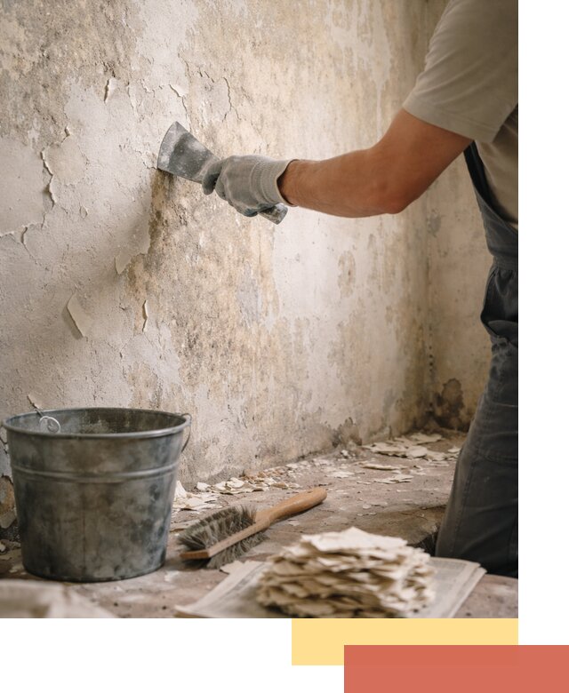 Удаление старой краски со стен в Сосновом Бору качественно и быстро