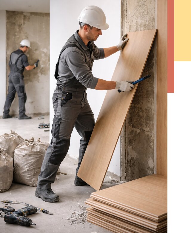 Демонтаж стеновых панелей в Сосновом Бору от 3555 руб. за м² быстро и недорого | ОТДЕЛОЧНИК-Снб