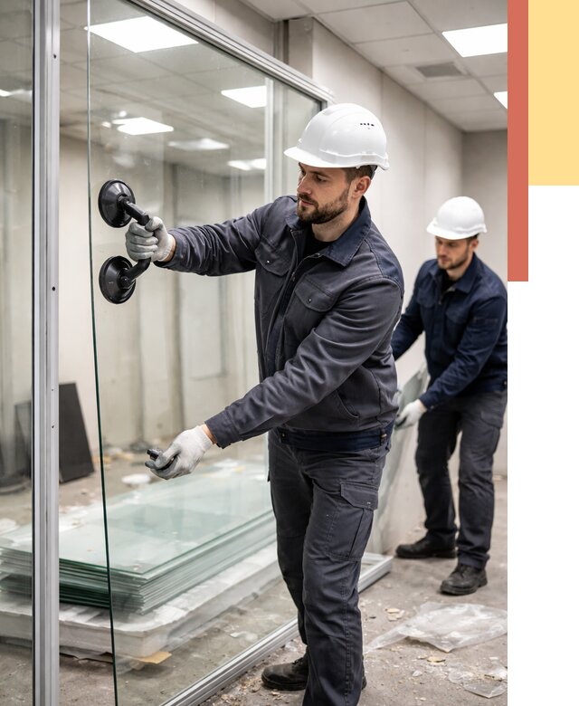 Демонтаж стеклянных перегородок в Сосновом Бору от 3251 руб. — быстро и недорого | ОТДЕЛОЧНИК-Снб