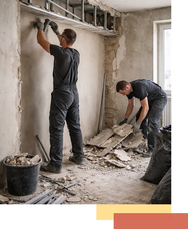 Демонтаж короба из гипсокартона в Сосновом Бору быстро и аккуратно