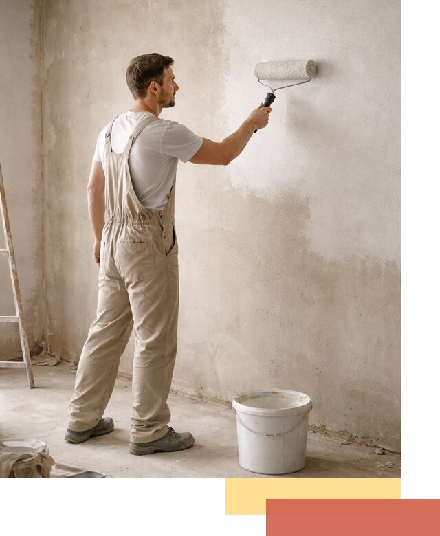 Грунтовка стен под отделку в Сосновом Бору профессиональным раствором