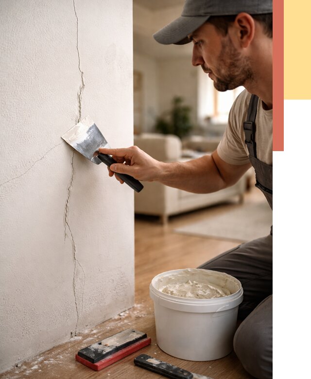 Заделка трещин и сколов в Сосновом Бору от 2489 руб. — быстро и недорого | ОТДЕЛОЧНИК-Снб