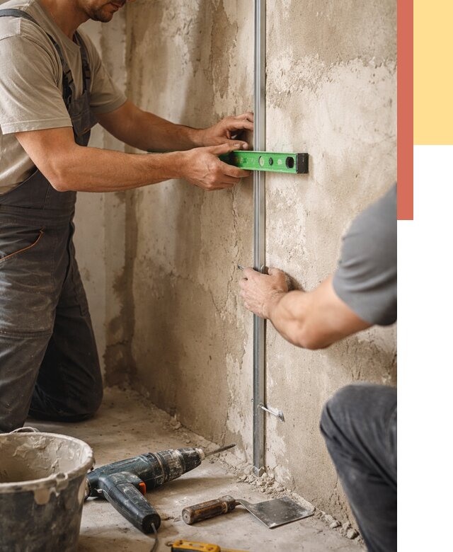 Установка штукатурных маяков в Сосновом Бору от 7111 руб. — быстро и недорого | ОТДЕЛОЧНИК-Снб