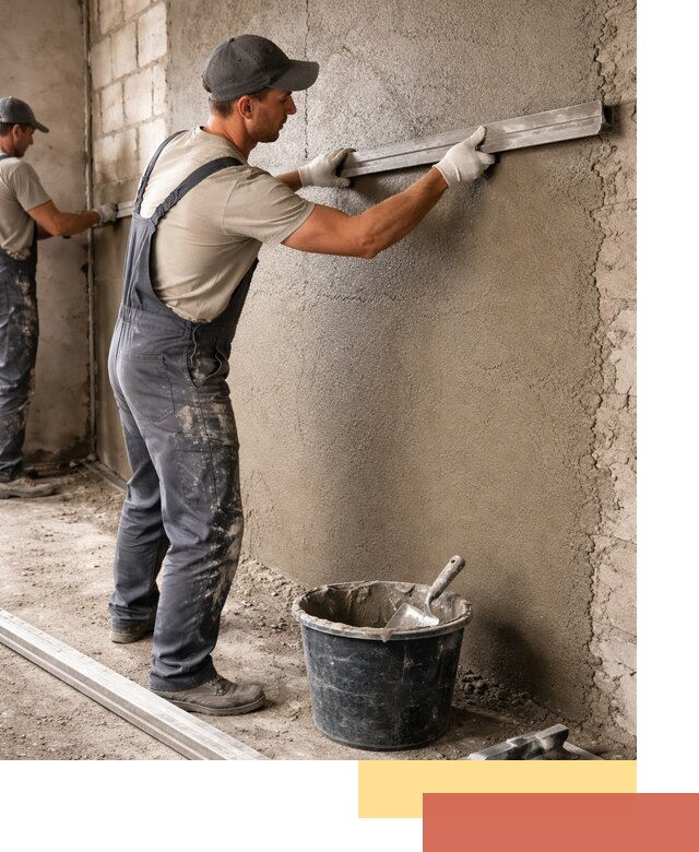 Штукатурка стен цементно-песчаная в Сосновом Бору профессионально