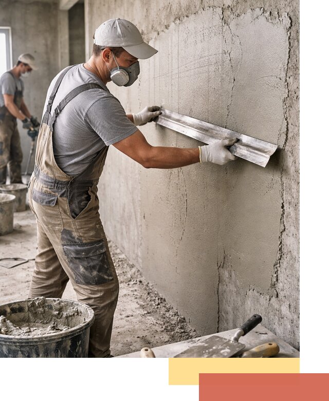 Штукатурка бетонных стен в Сосновом Бору качественно и долговечно