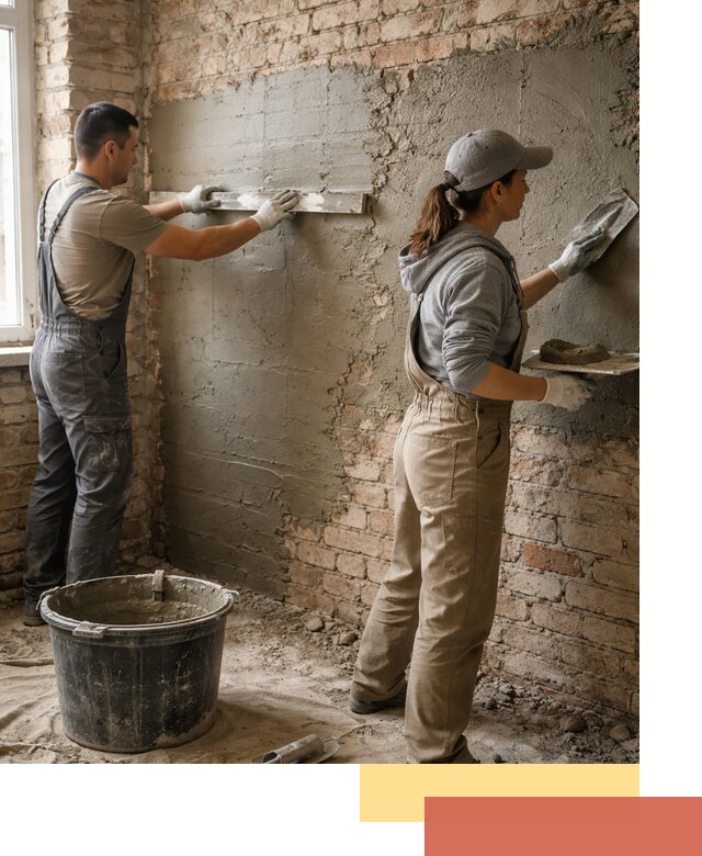 Штукатурка кирпичных стен в Сосновом Бору — качественно и надежно