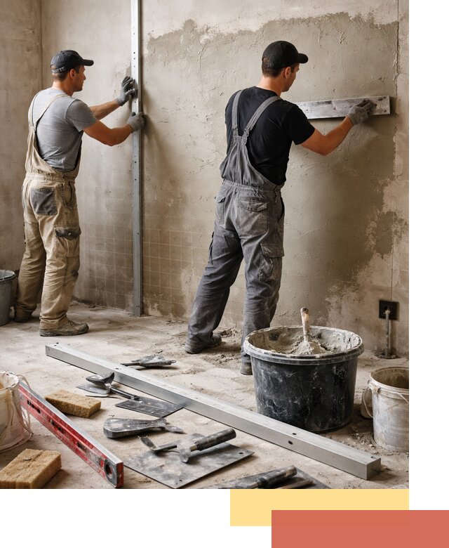 Профессиональная штукатурка стен под плитку в Сосновом Бору