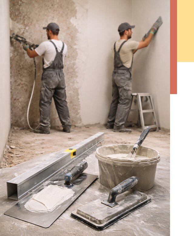 Штукатурка стен под обои в Сосновом Бору от 4571 руб./м2 — выравнивание под обои | ОТДЕЛОЧНИК-Снб