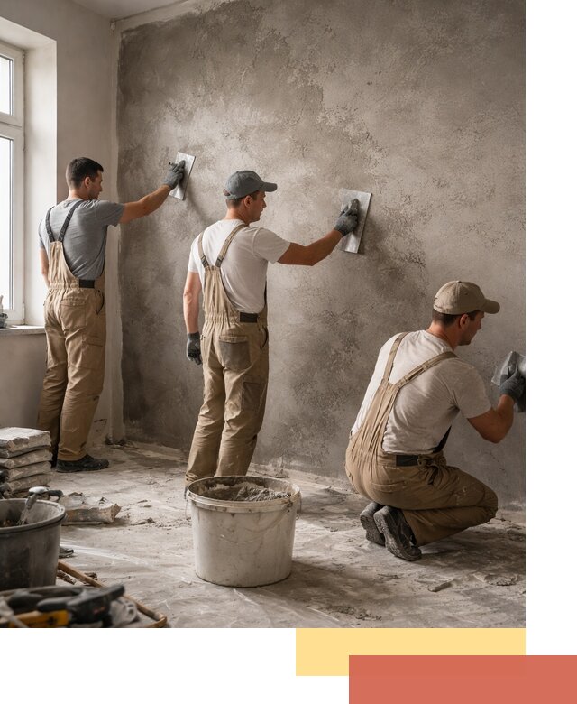 Декоративная штукатурка под бетон в Сосновом Бору для стен и потолков