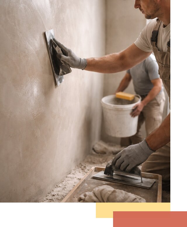 Нанесение марокканской штукатурки таделакт в Сосновом Бору