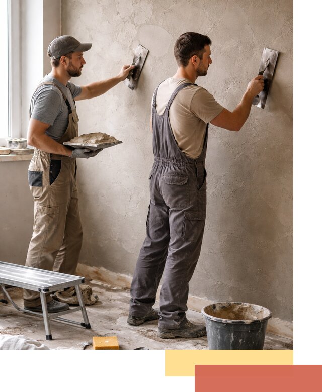 Ремонт декоративной штукатурки и восстановление фактуры в Сосновом Бору