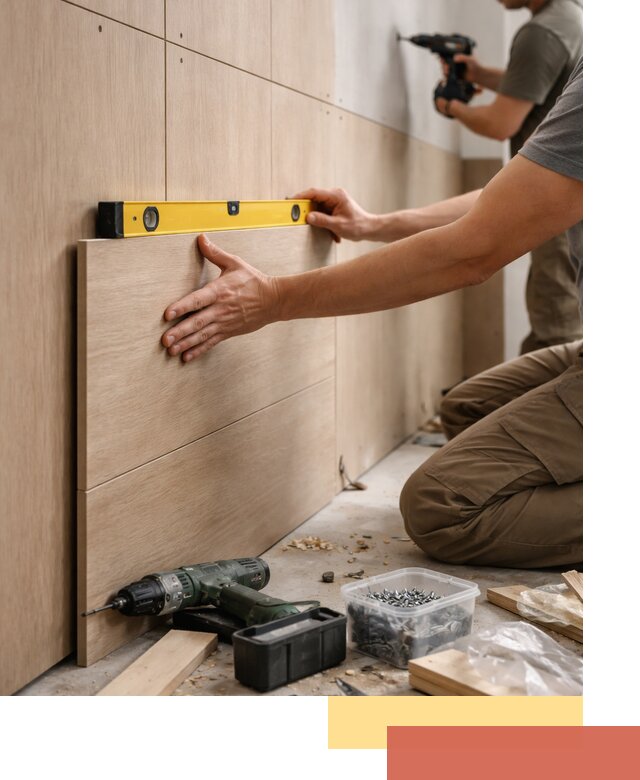 Профессиональный монтаж МДФ панелей на стены в Сосновом Бору