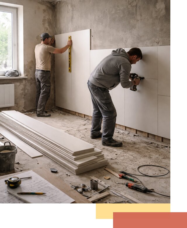 Монтаж ПВХ панелей на стены в Сосновом Бору качественно и быстро