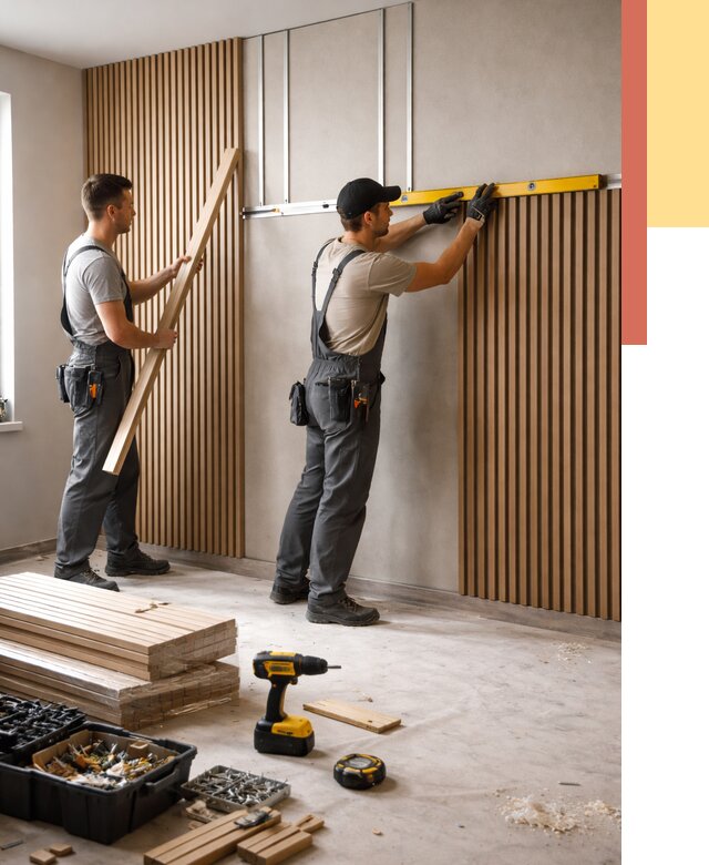 Монтаж реечных панелей на стены в Сосновом Бору от 1219 руб. — быстро и недорого | ОТДЕЛОЧНИК-Снб