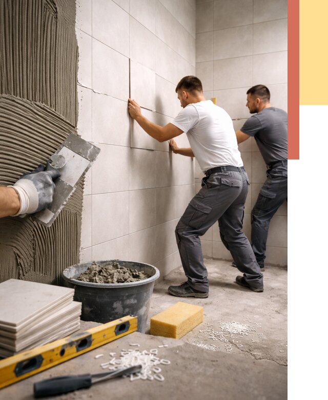 Укладка плитки на стены в Сосновом Бору от 863 руб. — качественно и недорого | ОТДЕЛОЧНИК-Снб