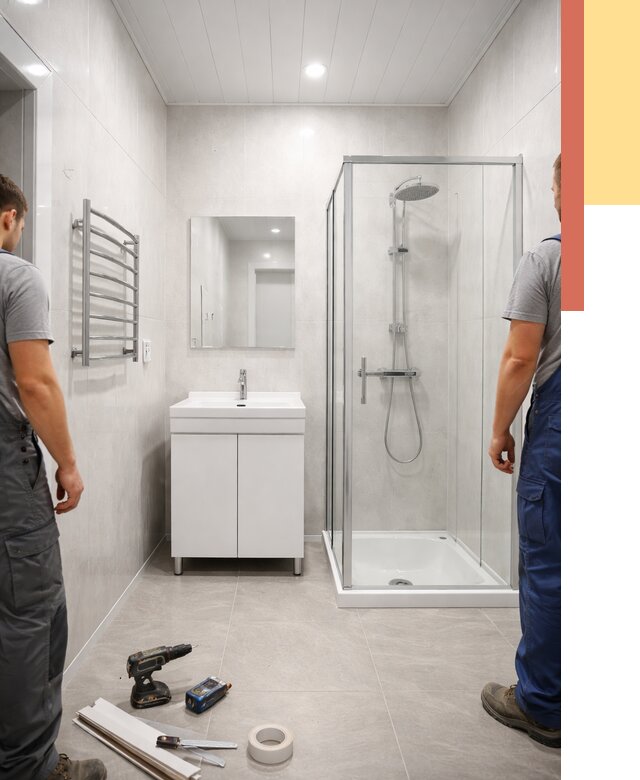 Отделка ванной комнаты панелями ПВХ в Сосновом Бору от 4571 руб. за м2 | ОТДЕЛОЧНИК-Снб