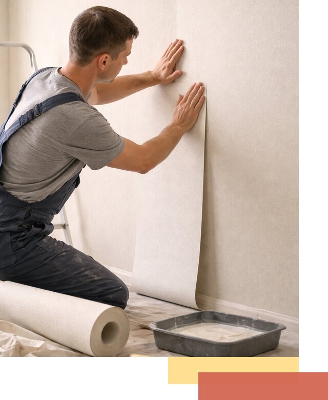 Поклейка флизелиновых обоев в Сосновом Бору качественно и быстро