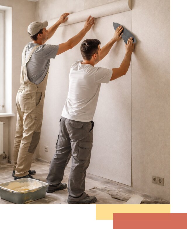 Поклейка виниловых обоев в Сосновом Бору профессионально и качественно