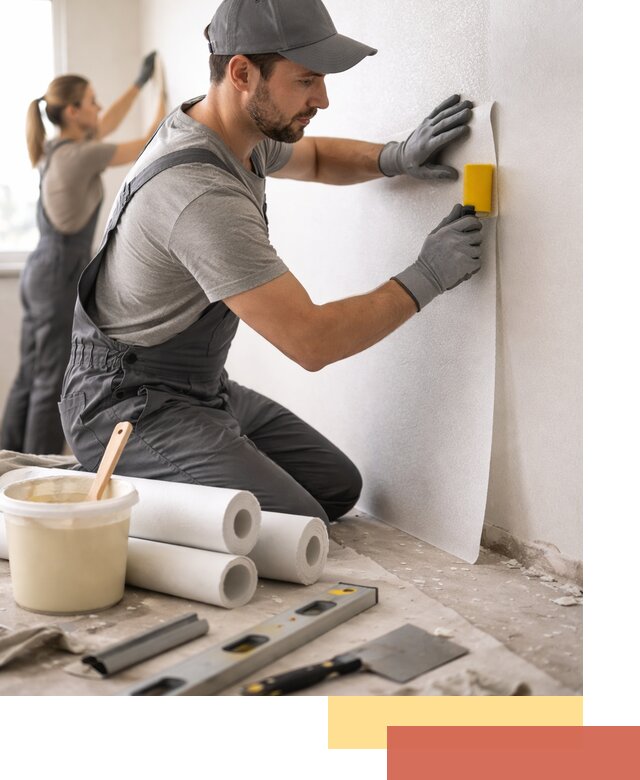 Поклейка стеклообоев профессионально в Сосновом Бору