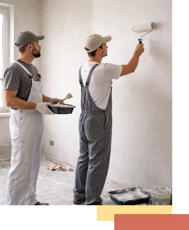 Покраска стен водоэмульсионной краской в Сосновом Бору