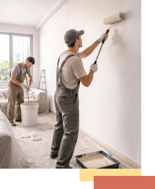 Покраска стен в офисе в Сосновом Бору — быстрый и качественный ремонт