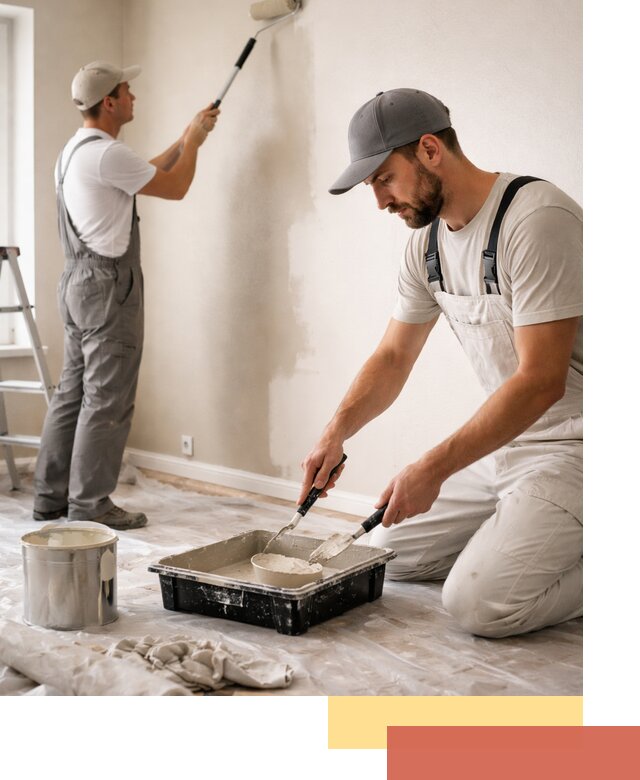 Покраска стен в квартире в Сосновом Бору — профессионально и аккуратно