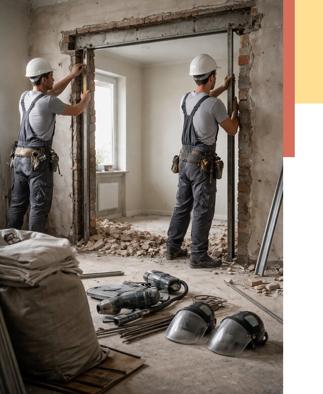 Расширение дверного проема в Сосновом Бору от 12698 руб. под ключ | ОТДЕЛОЧНИК-Снб