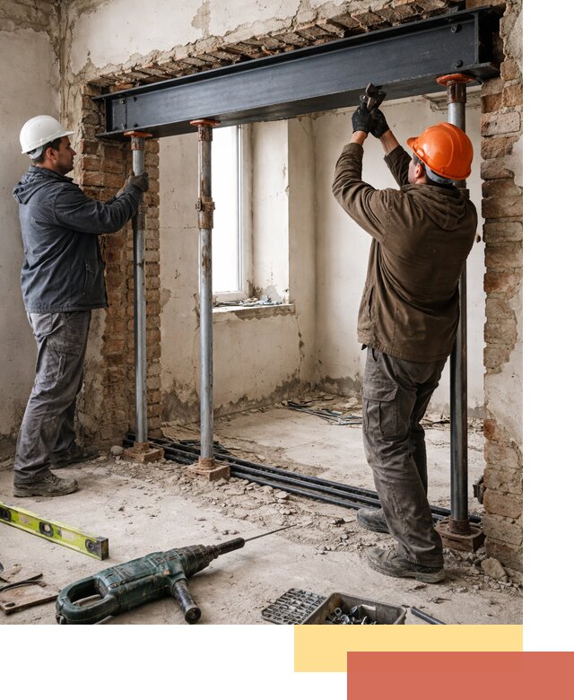 Усиление проема в стене в Сосновом Бору для расширения и безопасности