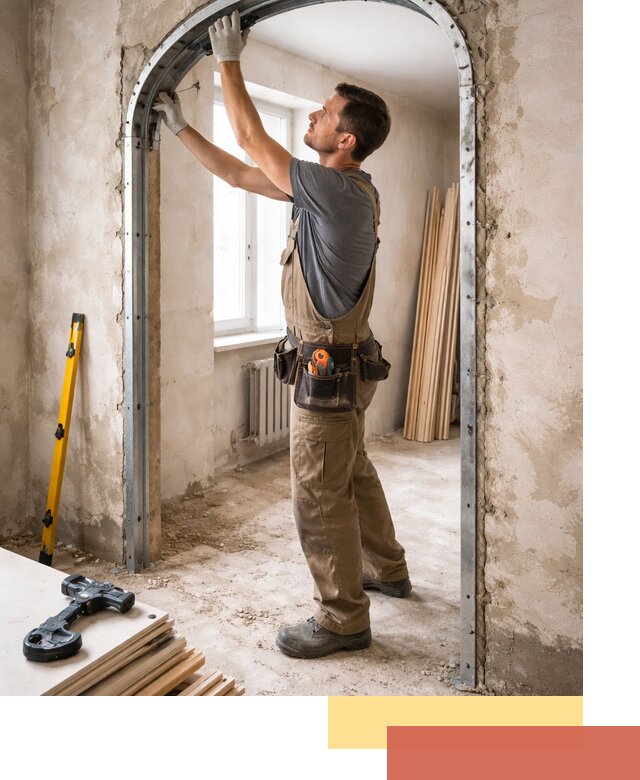 Устройство арочного проема в Сосновом Бору под ключ