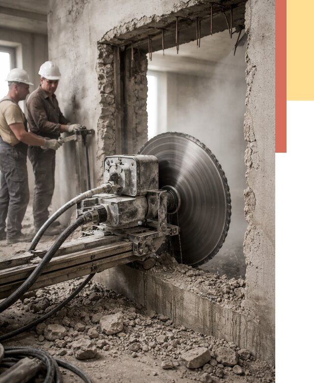 Алмазная резка проемов в Сосновом Бору от 4571 руб. быстро и недорого | ОТДЕЛОЧНИК-Снб