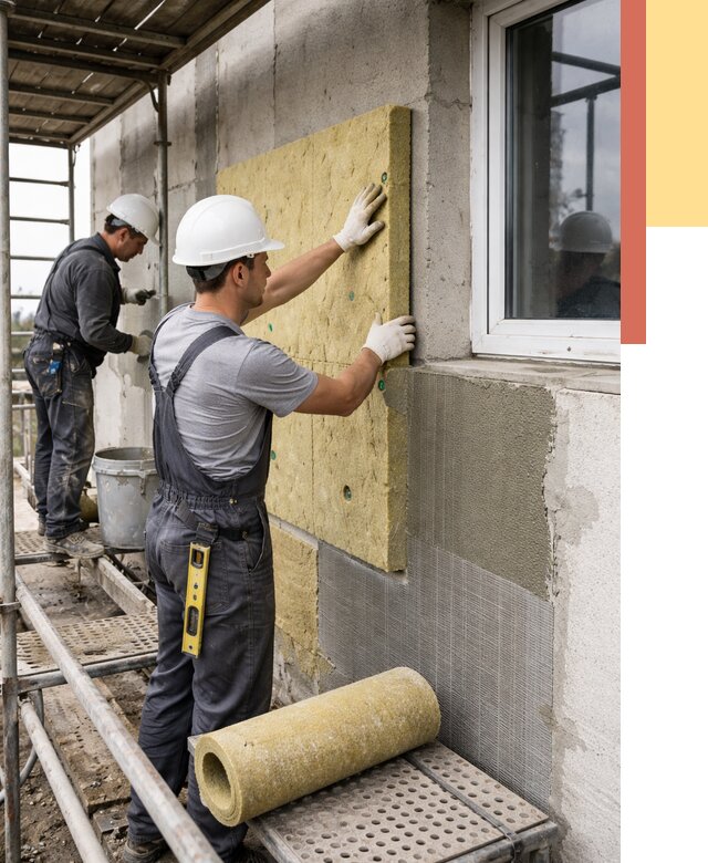 Утепление стен в Сосновом Бору от 4368 руб. под ключ — быстро и недорого | ОТДЕЛОЧНИК-Снб