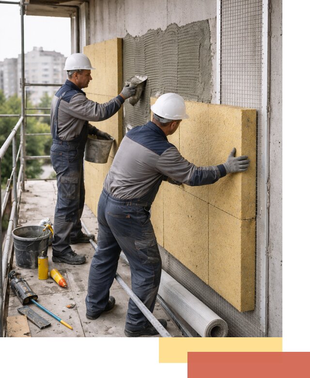 Утепление стен зданий и домов в Сосновом Бору качественно и надежно
