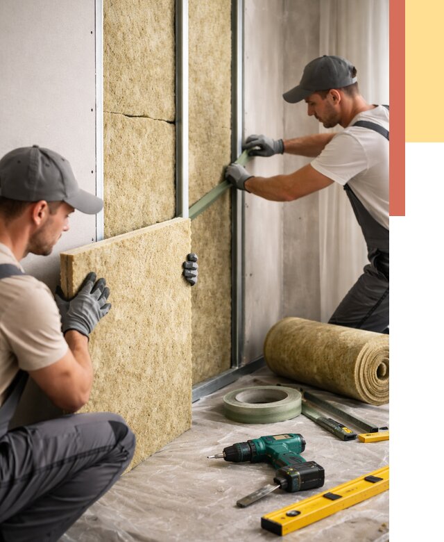 Шумоизоляция стен в Сосновом Бору под ключ от 1879 руб. | ОТДЕЛОЧНИК-Снб