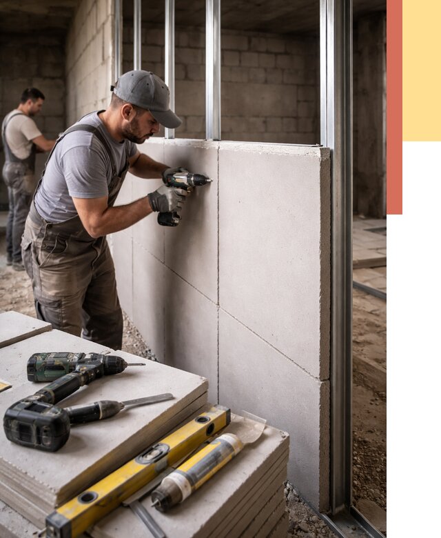 Кладка влагостойких перегородок ПГП в Сосновом Бору от 1219 руб. под ключ | ОТДЕЛОЧНИК-Снб