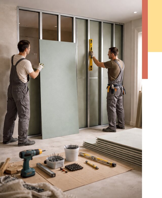 Перегородка из влагостойкого гипсокартона в Сосновом Бору от 4876 руб. — монтаж под ключ | ОТДЕЛОЧНИК-Снб