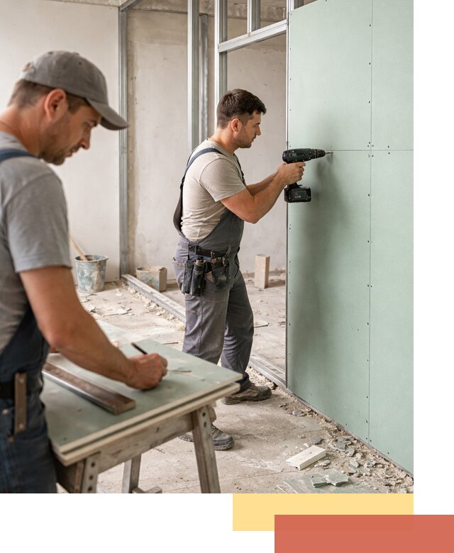 Перегородки из влагостойкого гипсокартона под ключ в Сосновом Бору