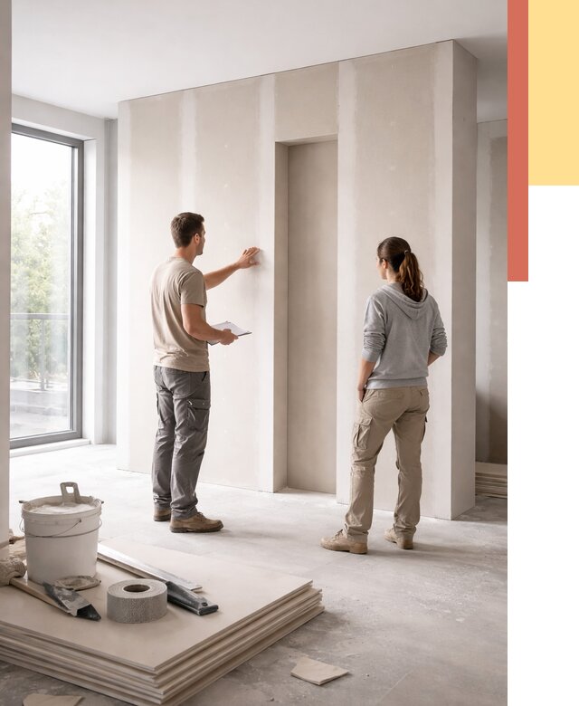 Зонирующая перегородка из гипсокартона в Сосновом Бору от 2844 руб. под ключ | ОТДЕЛОЧНИК-Снб