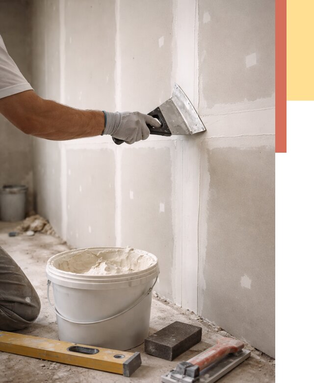 Шпаклевка перегородок из гипсокартона в Сосновом Бору от 2540 руб. — услуги ОТДЕЛОЧНИК-Снб