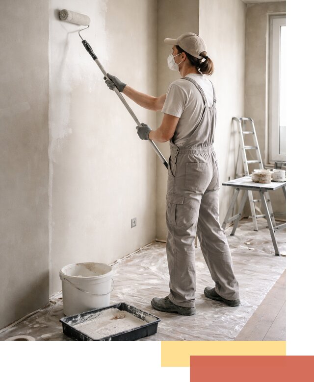 Покраска перегородок из гипсокартона в Сосновом Бору качественно и недорого