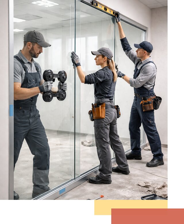 Профессиональный монтаж стеклянных перегородок в Сосновом Бору