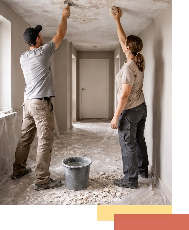 Удаление побелки с потолка в Сосновом Бору — быстро и аккуратно