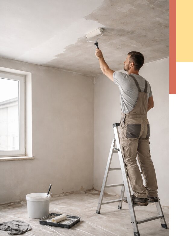 Грунтовка потолка в Сосновом Бору от 2540 руб. — быстро и недорого | ОТДЕЛОЧНИК-Снб