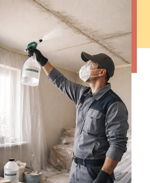 Антисептическая обработка потолка в Сосновом Бору от 2540 руб. | ОТДЕЛОЧНИК-Снб