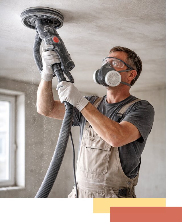 Шлифовка потолка в Сосновом Бору — качественная подготовка под отделку