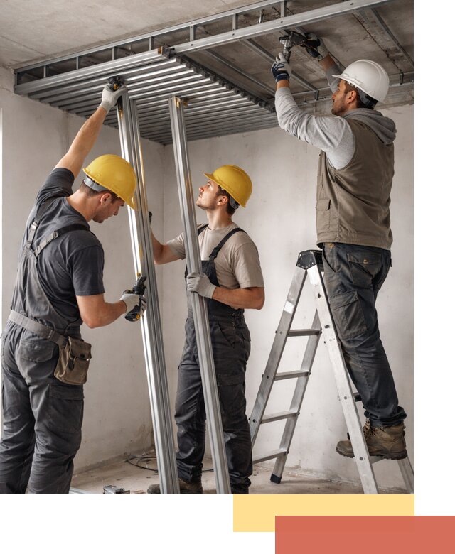 Монтаж реечного потолка под ключ в Сосновом Бору