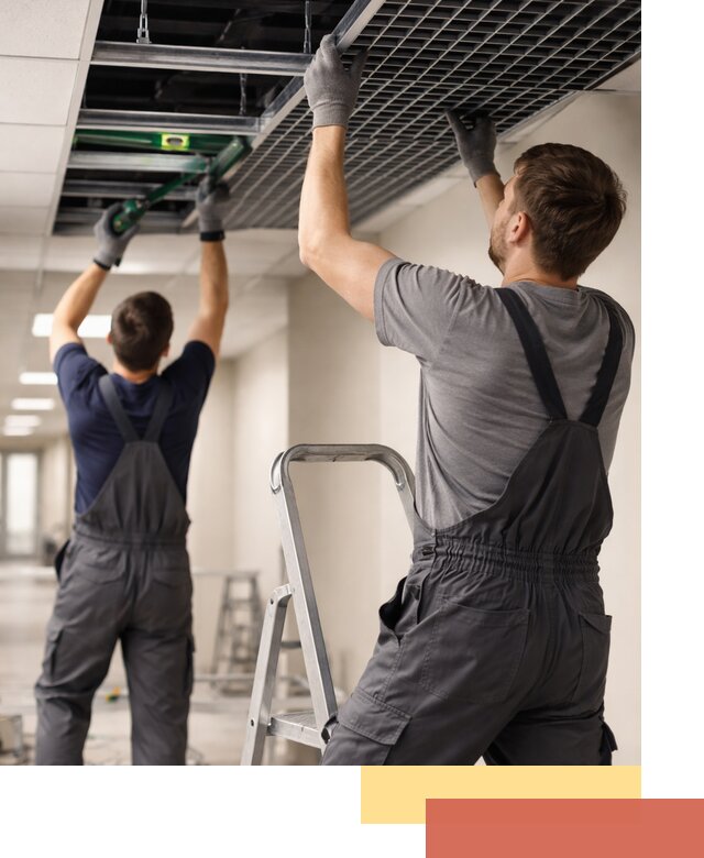 Монтаж потолка Грильято в Сосновом Бору: установка под ключ качественно