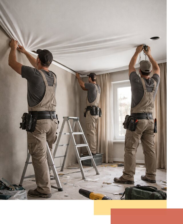 Монтаж матового натяжного потолка в Сосновом Бору качественно и быстро