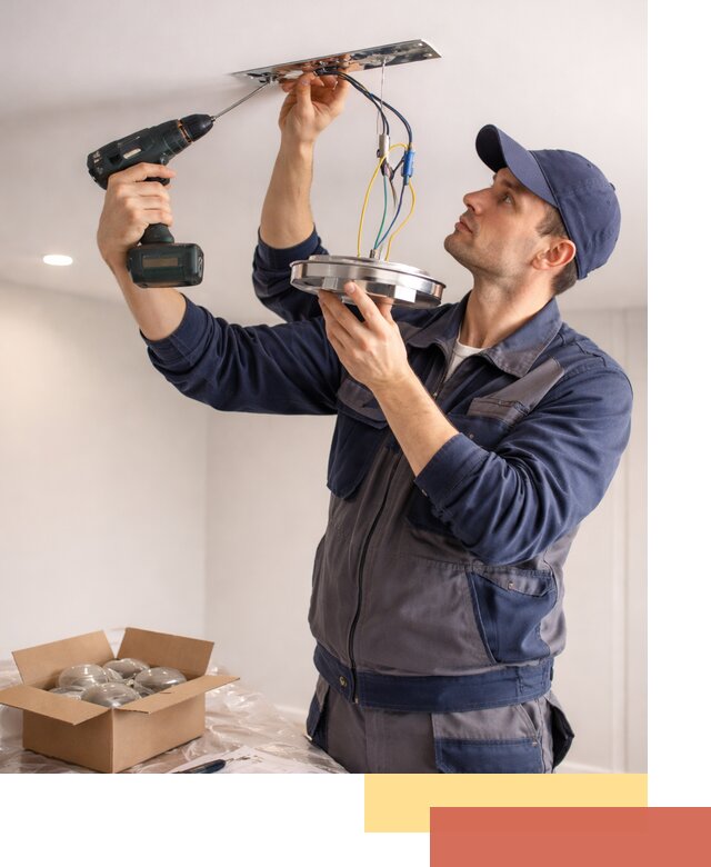 Установка люстры в натяжной потолок в Сосновом Бору