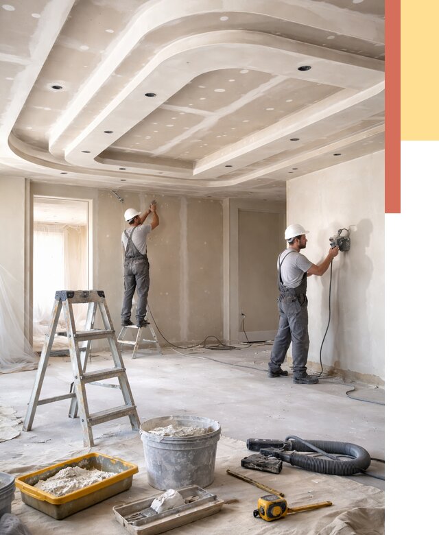 Многоуровневый потолок из гипсокартона в Сосновом Бору от 762 руб. под ключ | ОТДЕЛОЧНИК-Снб